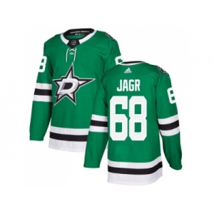 Adidas Dallas Stars #68 Jaromir Jagr Green Home Authentic Stitched NHL Jersey