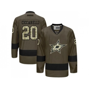 Dallas Stars #20 Dino Ciccarelli Green Salute to Service Stitched NHL Jersey