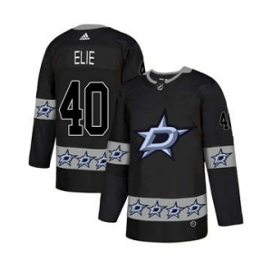 Dallas Stars #40 Remi Elie Black Team Logos Fashion Jersey