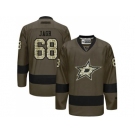 Dallas Stars #68 Jaromir Jagr Green Salute to Service Stitched NHL Jersey