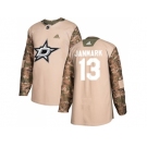 Men Adidas Dallas Stars #13 Mattias Janmark Camo Authentic 2017 Veterans Day Stitched NHL Jersey