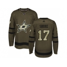 Men Adidas Dallas Stars #17 Devin Shore Green Salute to Service Stitched NHL Jersey