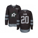 Men's Adidas Dallas Stars #20 Cody Eakin Authentic Black 1917-2017 100th Anniversary NHL Jersey