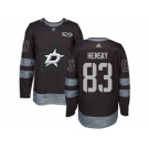 Men's Adidas Dallas Stars #83 Ales Hemsky Authentic Black 1917-2017 100th Anniversary NHL Jersey