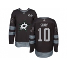 Men's Dallas Stars #10 Patrick Sharp Black 1917-2017 100th Anniversary Stitched NHL Jersey