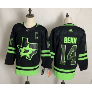 Men's Dallas Stars #14 Jamie Benn Authentic Black 2020 New Hockey Jersey