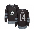 Men's Dallas Stars #14 Jamie Benn Black 1917-2017 100th Anniversary Stitched NHL Jersey