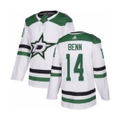 Men's Dallas Stars #14 Jamie Benn White Road Stitched Hockey Jersey