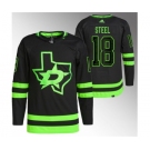 Men's Dallas Stars #18 Sam Steel Black Stitched Jersey