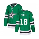 Men's Dallas Stars #18 Sam Steel Green Stitched Jersey