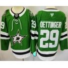 Men's Dallas Stars #29 Jake Oettinger Green Authentic Jersey