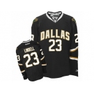 Men's Reebok Dallas Stars #23 Esa Lindell Authentic Black NHL Jersey