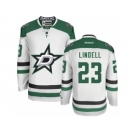 Men's Reebok Dallas Stars #23 Esa Lindell Authentic White Away NHL Jersey