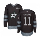 Men's Stars #11 Andrew Cogliano Black 1917-2017 100th Anniversary Stitched Hockey Jersey