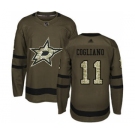 Men's Stars #11 Andrew Cogliano Green Salute to Service Stitched Hockey Jersey