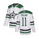 Men's Stars #11 Andrew Cogliano White Road Stitched Hockey Jersey