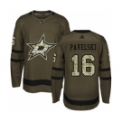 Men's Stars #16 Joe Pavelski Green Salute to Service Stitched Hockey Jersey