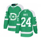 Men's Stars #24 Roope Hintz Green Authentic 2020 Winter Classic Stitched Hockey Jersey