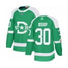 Men's Stars #30 Ben Bishop Green Authentic 2020 Winter Classic Stitched Hockey Jersey