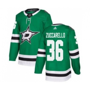 Men's Stars #36 Mats Zuccarello Green Salute to Service Stitched Hockey Jersey