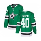 Men's Stars #40 Martin Hanzal Green Home Authentic Stitched Hockey Jersey