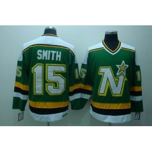 nhl dallas stars #15 smith green ccm
