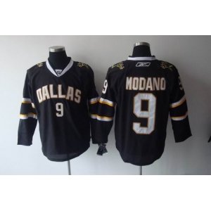 nhl minnesota north stars #9 modano black