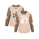 Women Adidas Dallas Stars #47 Alexander Radulov Camo Authentic 2017 Veterans Day Stitched NHL Jersey