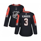 Women's Adidas Dallas Stars #3 John Klingberg Authentic Black 2018 All-Star Central Division NHL Jersey