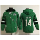 Women's Dallas Stars #14 Jamie Benn Green Old Time Heidi Hoodie NHL Hoodie