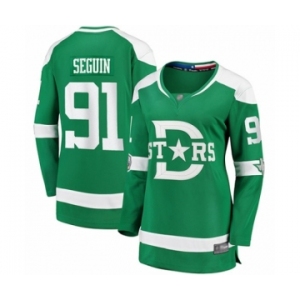 Women's Dallas Stars #91 Tyler Seguin Authentic Green 2020 Winter Classic Fanatics Branded Breakaway Hockey Jersey