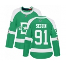 Women's Dallas Stars #91 Tyler Seguin Authentic Green 2020 Winter Classic Hockey Jersey