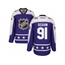 Women's Reebok Dallas Stars #91 Tyler Seguin Authentic Purple Central Division 2017 All-Star NHL Jersey