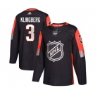 Youth Adidas Dallas Stars #3 John Klingberg Authentic Black 2018 All-Star Central Division NHL Jersey