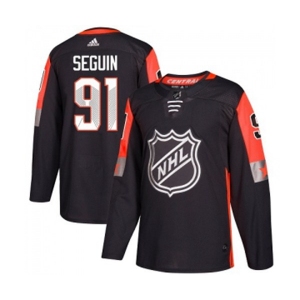 Youth Adidas Dallas Stars #91 Tyler Seguin Authentic Black 2018 All-Star Central Division NHL Jersey