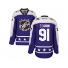 Youth Reebok Dallas Stars #91 Tyler Seguin Authentic Purple Central Division 2017 All-Star NHL Jersey
