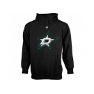 Dallas Stars Black Old Time Hockey Big Logo with Crest Pullover Hoodie