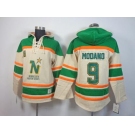 nhl jerseys dallas stars #9 modano green-cream[pullover hooded sweatshirt]