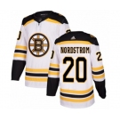 Adidas Boston Bruins #20 Joakim Nordstrom Authentic White Away NHL Jersey