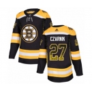 Adidas Boston Bruins #27 Austin Czarnik Authentic Black Drift Fashion NHL Jersey