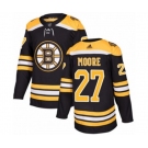 Adidas Boston Bruins #27 John Moore Premier Black Home NHL Jersey