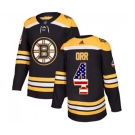 Adidas Boston Bruins #4 Bobby Orr Authentic Black USA Flag Fashion NHL Jersey