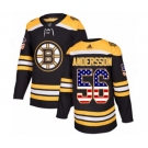 Adidas Boston Bruins #56 Axel Andersson Authentic Black USA Flag Fashion NHL Jersey