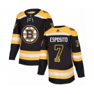 Adidas Boston Bruins #7 Phil Esposito Authentic Black Drift Fashion NHL Jersey