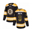 Adidas Boston Bruins #9 Johnny Bucyk Authentic Black Drift Fashion NHL Jersey