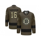 Boston Bruins #16 Derek Sanderson Green Salute to Service Stitched NHL Jersey