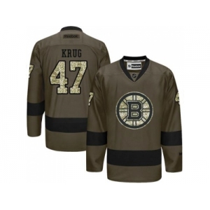 Boston Bruins #47 Torey Krug Green Salute to Service Stitched NHL Jersey