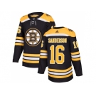 Men Adidas Boston Bruins #16 Derek Sanderson Black Home Authentic Stitched NHL Jersey