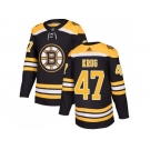 Men Adidas Boston Bruins #47 Torey Krug Black Home Authentic Stitched NHL Jersey