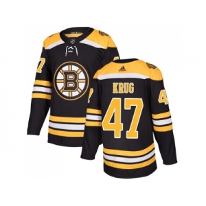 Men Adidas Boston Bruins #47 Torey Krug Black Home Authentic Stitched NHL Jersey